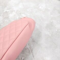 [럭스유] 샤넬 CC로고 램스킨 퀄팅 웨이스트 힙색 핑크 A57832 썸네일 7