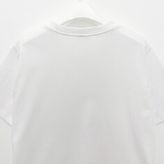 더팩토리 26SS 셀린느 로고 프린트 오버사이즈 반팔티 / 오프 화이트 그레이 (RX0IH1242 01GD) 썸네일 4