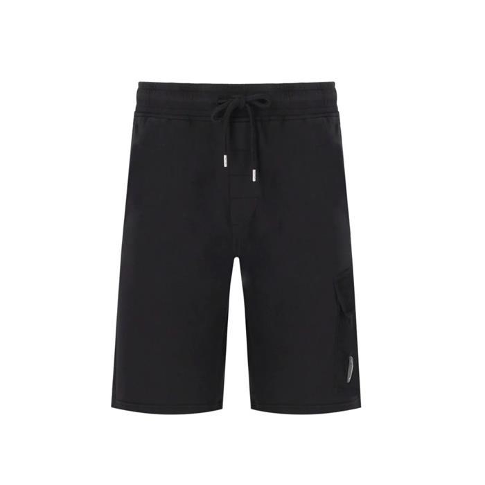 CP컴퍼니 라이트 플리스 렌즈 카고 반바지 블랙 18CMSB069A 002246G 999 - CP company