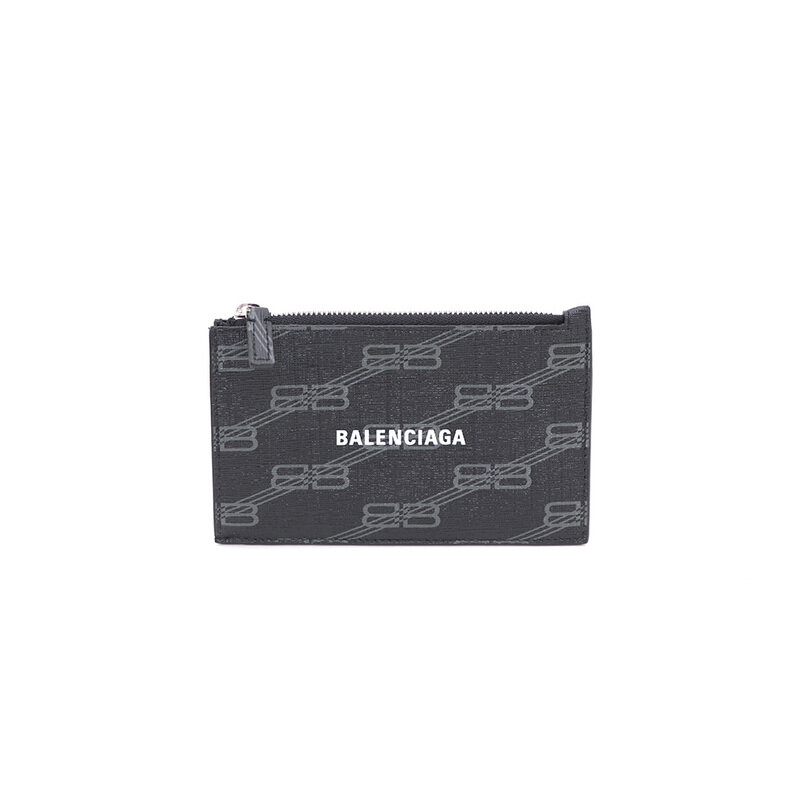 발렌시아가 640535 BB 모노그램 블랙 코인 지퍼 카드지갑kk48076720 - Balenciaga