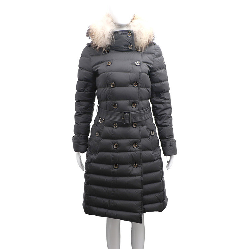 버버리 4064075 달머튼 블랙 구스다운 롱패딩kk80322274 - Burberry