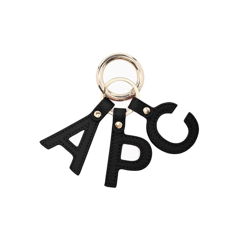 26SS 시그니처 로고 레터 키링 블랙 PXAWV F63656 LZZ - A.P.C.