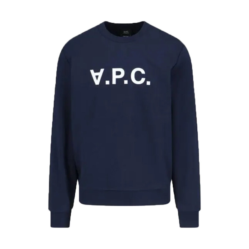 25FW 여성 VPC 로고 스탠다드 그랜드 맨투맨 네이비 COHBN M27907 TIQ - A.P.C.
