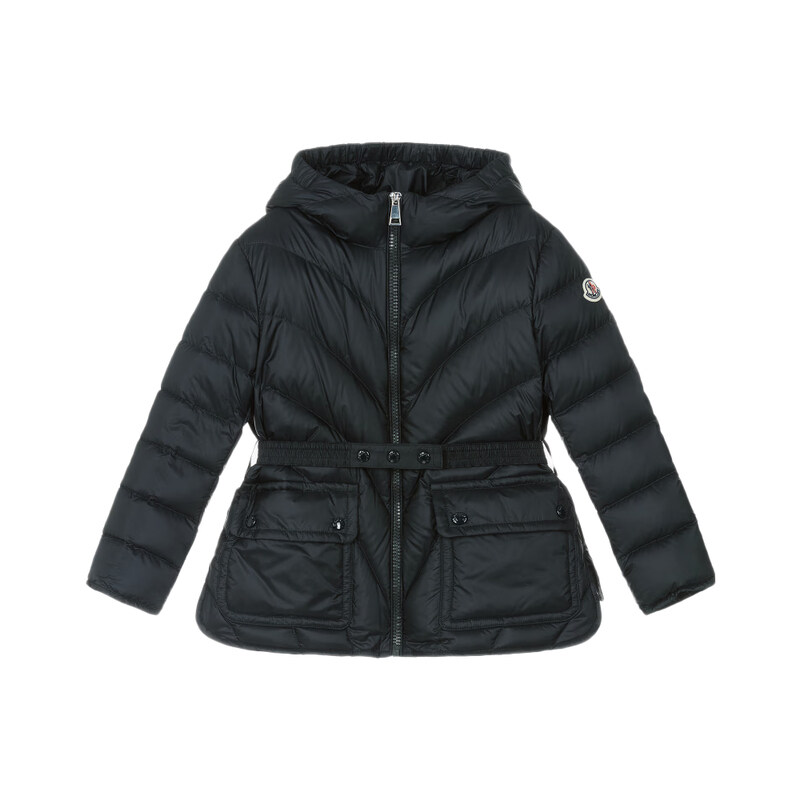 키즈 여성 아르젠노 ARGENNO 로고 패치 벨티드 패딩자켓 네이비 1A000 30 597YF 778 - Moncler