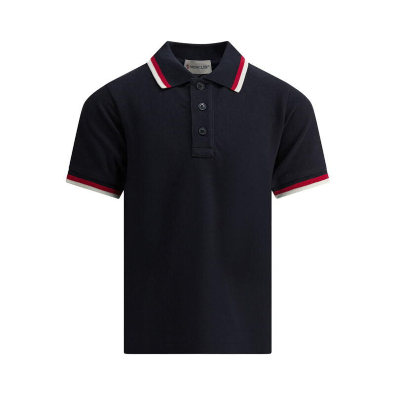 키즈 여성 로고 패치 폴로 티셔츠 네이비 8A000 03 8496W 778 - Moncler
