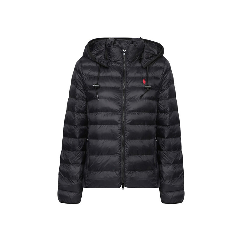 폴로랄프로렌 26SS 포니 자수 로고 후드 패딩자켓 블랙 211958932 002 - Polo Ralph Lauren