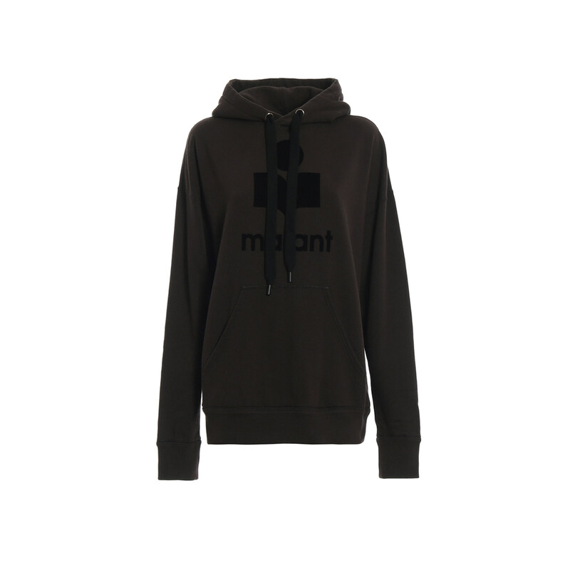 이자벨마랑 26SS MANSEL 로고 후드티 페이드블랙 SW0001FA A1M07E 02FK - Isabel Marant