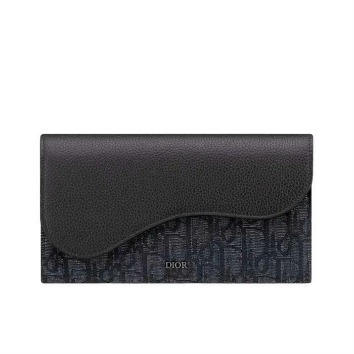 디올 Saddle 장지갑 2ADBC321YKS_H03E - Christian Dior