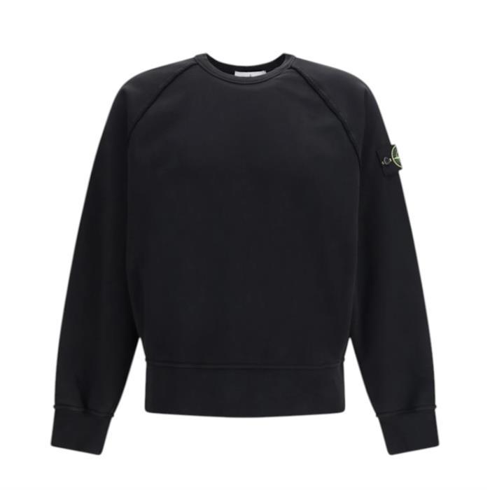 스톤아일랜드 래글런 슬리브 오버사이즈 맨투맨 블랙 6100041 S0051 V0029 - Stone Island