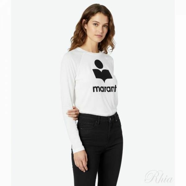 이자벨마랑 키퍼 TS0046HA A1N08H 20WH 긴팔 티셔츠 - Isabel Marant