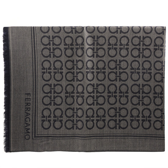 페레가모 간치니 스카프 180 투페그레이 520144 785251 - Salvatore Ferragamo