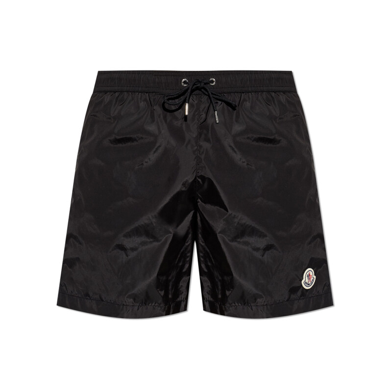 26SS 로고 패치 스윔 숏 팬츠 블랙 2C000 13 5985M 999 - Moncler