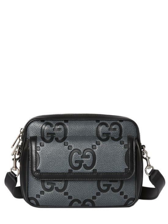 25FW 구찌 GG 점보 로고 크로스백 794088 AAECE 1046 GRAY DOM - Gucci
