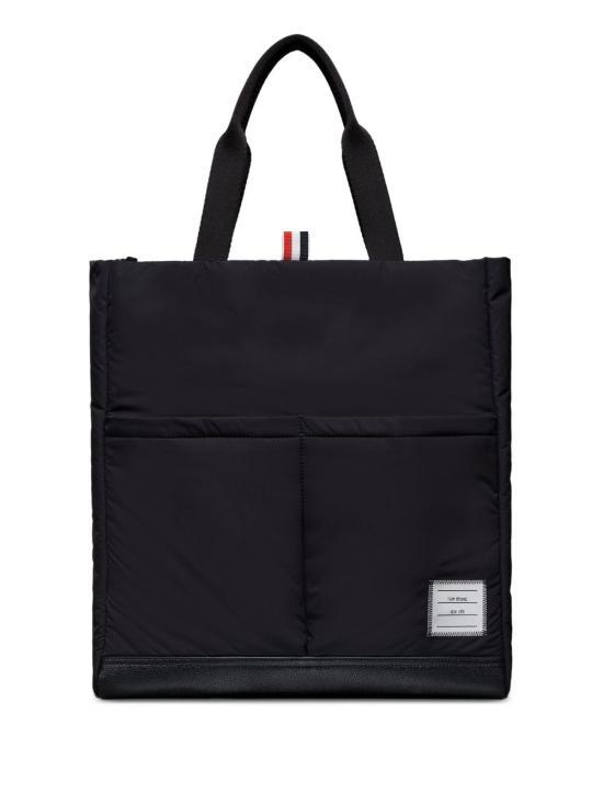 26SS 톰브라운 폴리 트윌 포켓 토트 UAG228A 07259 001 BLACK DOM - Thom Browne