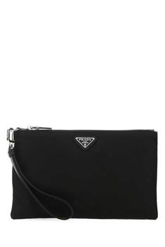 26SS 프라다 리나일론 사피아노 레더 파우치 2NH004 2DMH F0002 BLACK DOM 썸네일 1