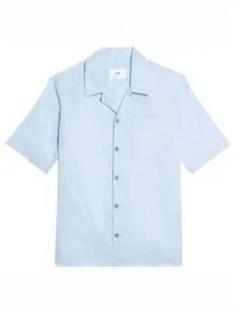 아미 반팔 셔츠 HSH203 CO0015 450 SKY BLUE DOM 썸네일 1