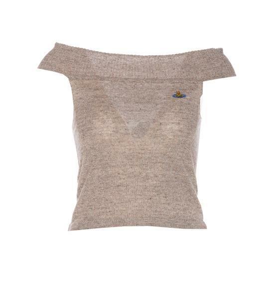 비비안웨스트우드 민소매 티셔츠 18030045 Y001C C401 BEIGE TWEED DOM - Vivienne Westwood