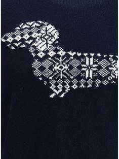 26SS 톰브라운 메리노 울 홀리데이 헥터 4바 풀오버 MKA573A Y1029 415 NAVY DOM 썸네일 3