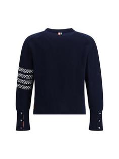 26SS 톰브라운 메리노 울 홀리데이 헥터 4바 풀오버 MKA573A Y1029 415 NAVY DOM 썸네일 2