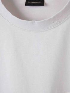 26SS 발렌시아가 마스킹 테이프 티셔츠 미디움 핏 764235 TTVL6 9012 DIRTY WHITE DOM 썸네일 3