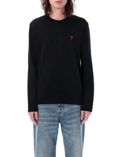 26SS 아미 스몰 하트 로고 롱슬리브 티셔츠 BFUTS235 724 001 BLACK DOM 썸네일 1