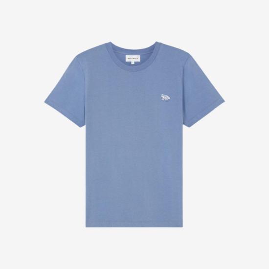 메종키츠네 반팔 티셔츠 MW00122KJ0008P428 HAMPTON BLUE DOM - Maison Kitsune