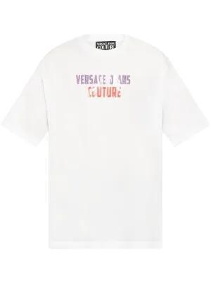 25SS 베르사체 반팔 티셔츠 78GAHC02CJ01C 003 BIANCO DOM - Versace