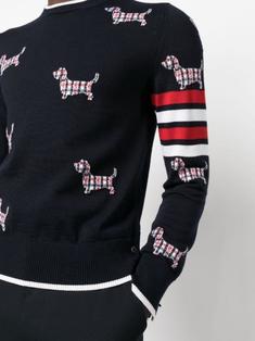 톰브라운 울 4바 릴랙스 헥터 풀오버 MKA490B Y1002 415 NAVY DOM 썸네일 4
