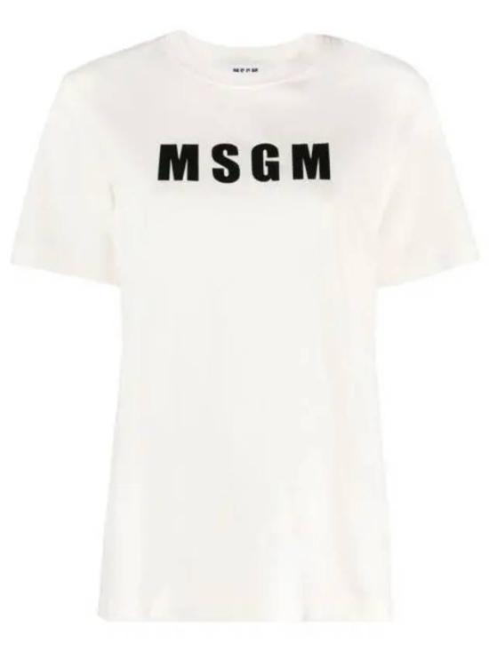 엠에스지엠 반팔 티셔츠 3641MDM92 247002 02 IVORY DOM - MSGM
