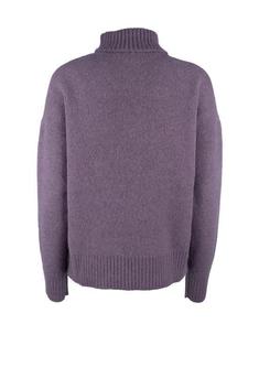 아미 빅 하트 로고 터틀넥 스웨터 UKS425 KN0032 504 LILAC DOM 썸네일 2