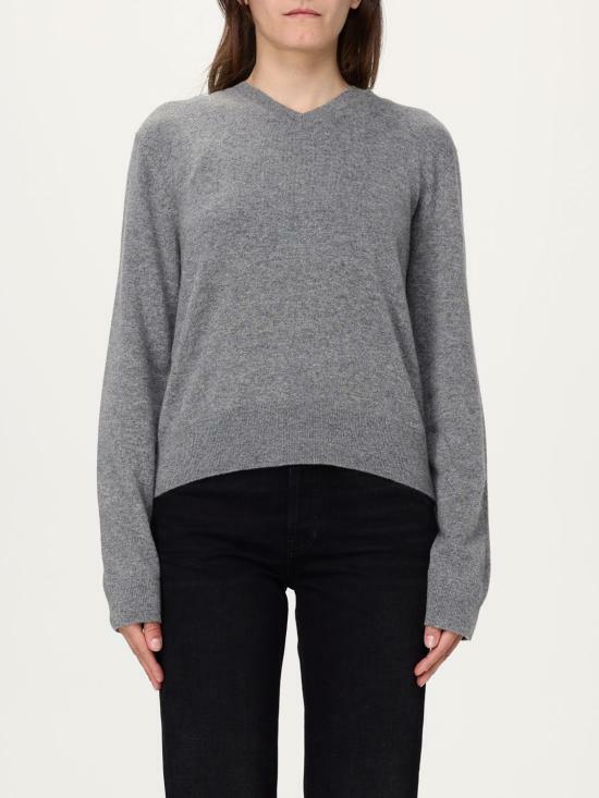 25SS 토템 클랙식 V넥 니트 252WRT0432YA0016 074 GREY DOM - Toteme