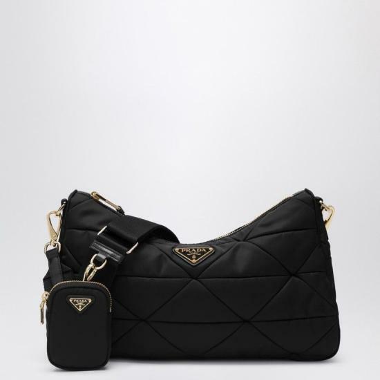 26SS 프라다 AIMEE 에메 리나일론 패딩 숄더백 1BC232 B9O RDJN F0632 BLACK DOM - Prada