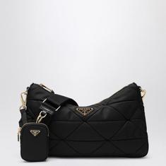 26SS 프라다 AIMEE 에메 리나일론 패딩 숄더백 1BC232 B9O RDJN F0632 BLACK DOM 썸네일 1