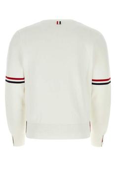 26SS 톰브라운 자카드 RWB 암밴드 니트 MKA326A Y3001 100 WHITE DOM 썸네일 2