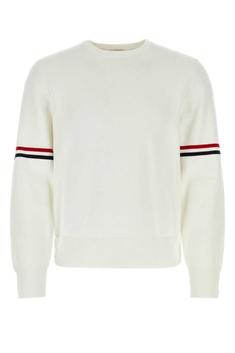 26SS 톰브라운 자카드 RWB 암밴드 니트 MKA326A Y3001 100 WHITE DOM 썸네일 1