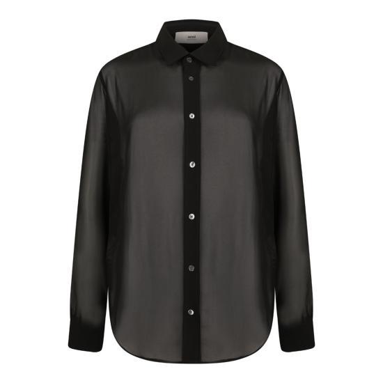 25SS 아미 블라우스 FSH051PL0027001 BLACK DOM - Ami
