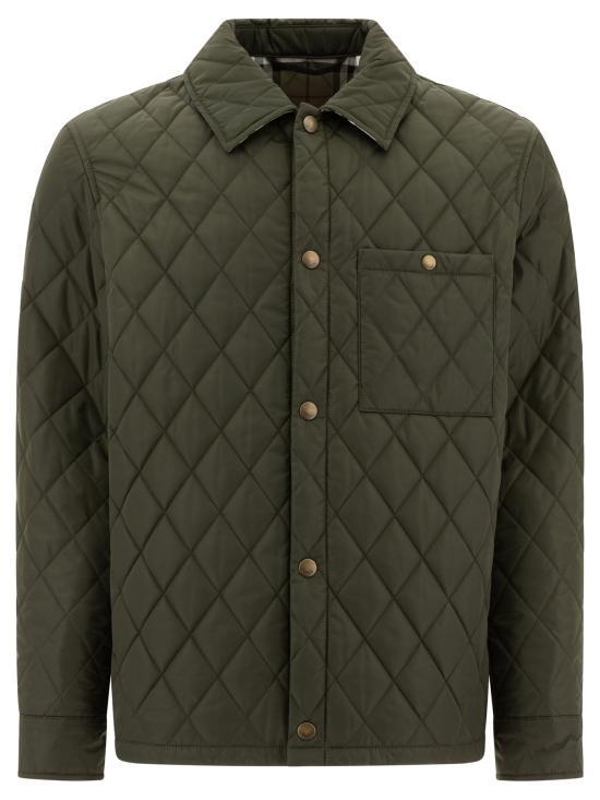 25SS 버버리 퀼팅 나일론 오버셔츠 8100843 SHALE DOM - Burberry
