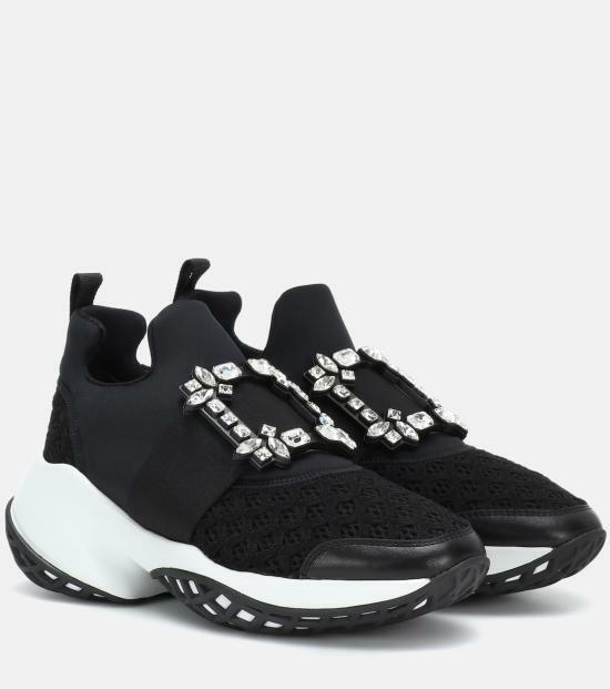26SS 로저비비에 비브 런 스니커즈 RVW50624180 KOT B999 BLACK DOM - Roger Vivier