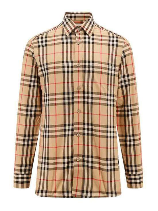 버버리 체크 코튼 셔츠 8070577 DOM - Burberry