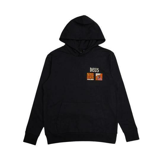데우스 후드 티셔츠 DMF238962BLK BLACK DOM - Deus Ex Machina