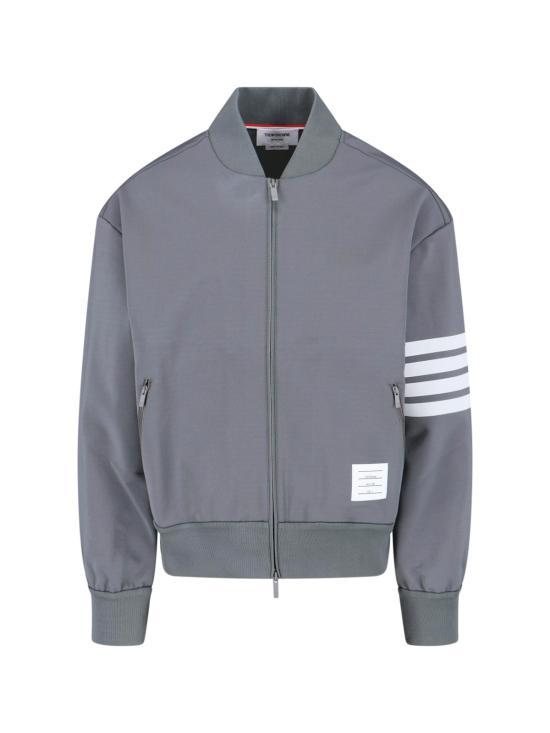 26SS 톰브라운 가죽 자켓 MJT569A J0242 035 MED GREY DOM - Thom Browne