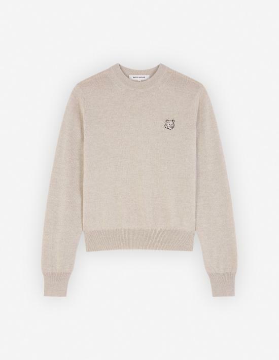 메종키츠네 스웨터 MW00801KT1036H218 LIGHT BEIGE MELANGE DOM - Maison Kitsune