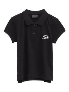26SS 발렌시아가 폴로 티셔츠 858098 TTVT8 1070 BLACK DOM 썸네일 1