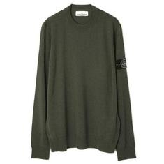 스톤 아일랜드 울 크루넥 니트 7915510C4 V0058 OLIVE DOM 썸네일 1