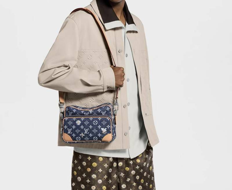 [백화점 풀셋] 내일도착 루이비통 남자 여자 닐 데님 지퍼 크로스백 숄더백 가방 LM27553 - Louis Vuitton