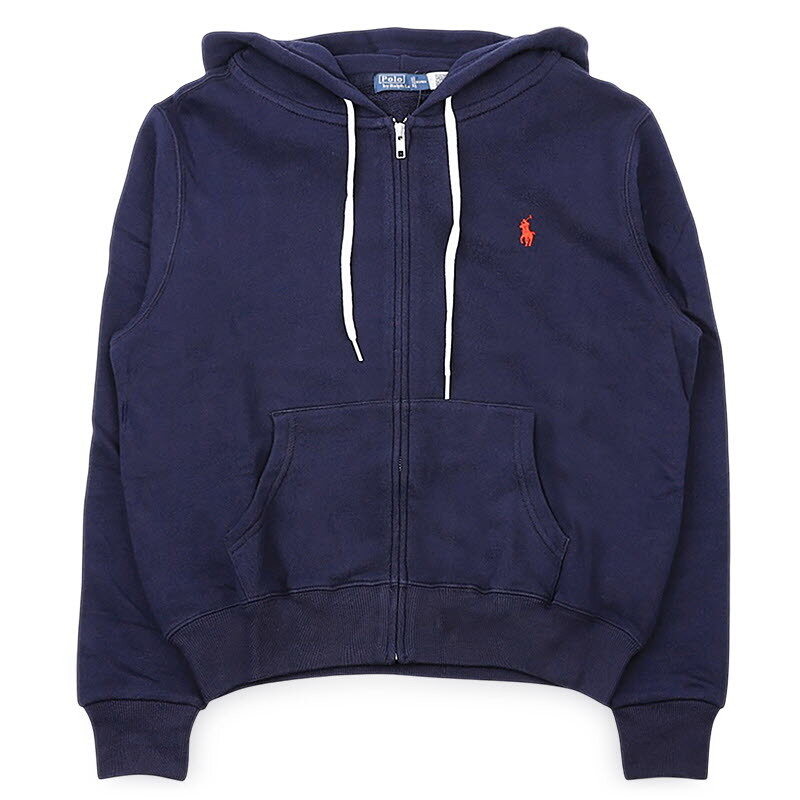 디몬트 폴로랄프로렌 여성 포니 로고 후드 집업 자켓(네이비) 211971693 003 - Polo Ralph Lauren