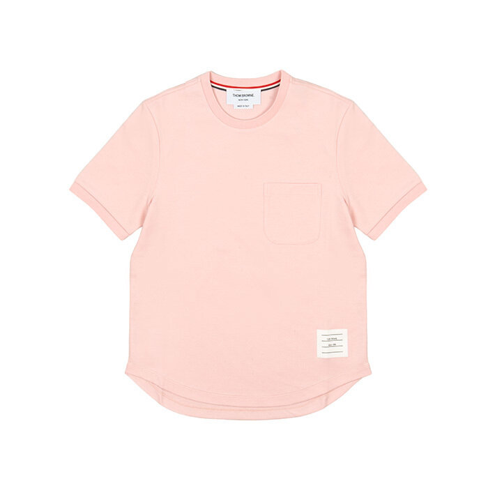 [로로모다] 톰브라운 코튼 밀라노 포켓 핑크 여성 반팔 / FJS223A-J0055-640 - Thom Browne