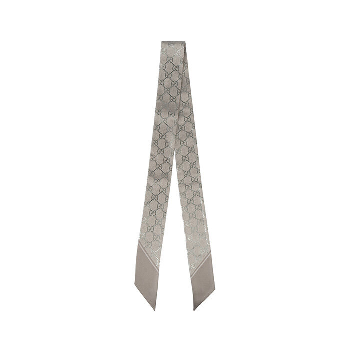 [로로모다] 구찌 프린트 실크 리본 여성 스카프 / 812250-3G001-1900 - Gucci