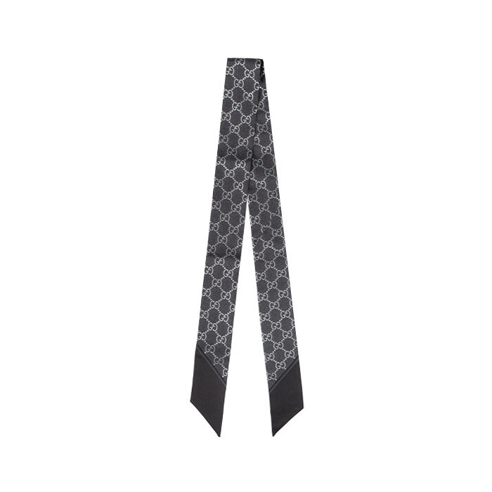 [로로모다] 구찌 프린트 실크 리본 여성 스카프 / 812250-3G001-1060 - Gucci