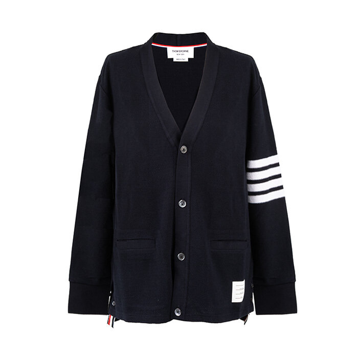 [로로모다] 톰브라운 사선완장 남성 코튼 가디건 / MJT554A-J0248-415 - Thom Browne